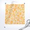 1970S Floral Yellow Flowers Peach 70S Nursery Sunny Blooming Bohemian Pattern Illustrated Flower Power Custom Pre-pasted Wallpaper by Spoonflower Pre-Pasted Wallpaper 2FT Wide
